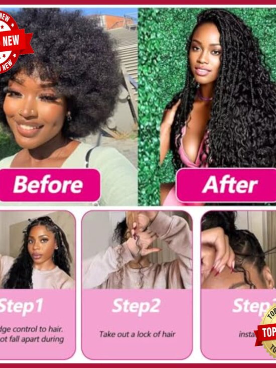 16 Inch Virgin Human Hair Extensions, Burmese Curly, No Weft, Salon Quality main image 5